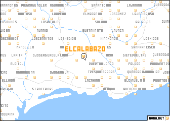 map of El Calabazo