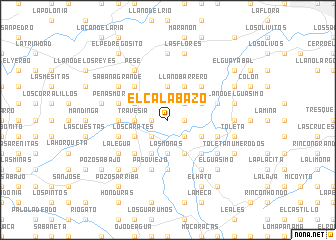 map of El Calabazo