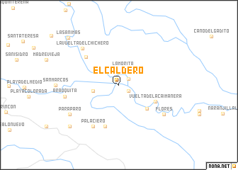 map of El Caldero