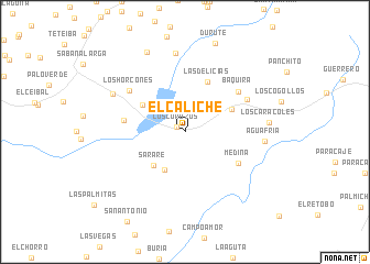 map of El Caliche