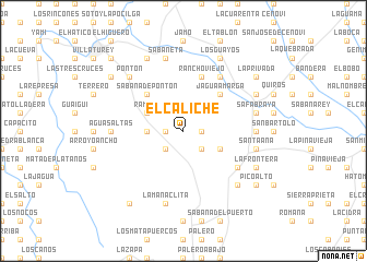 map of El Caliche