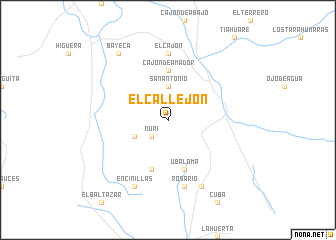 map of El Callejón