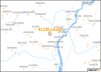 map of El Callejón