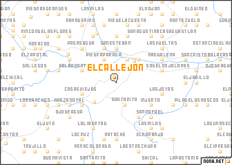 map of El Callejón