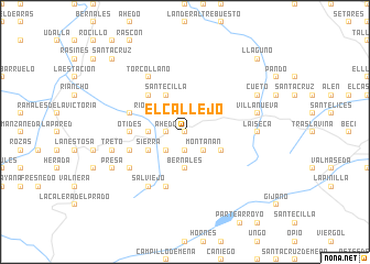 map of El Callejo