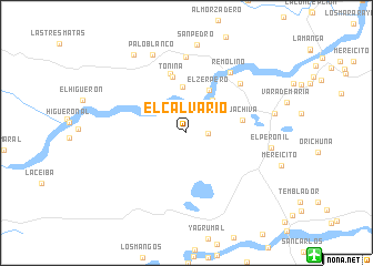 map of El Calvario