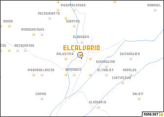 map of El Calvario