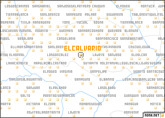 map of El Calvario