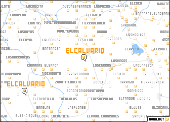 map of El Calvario