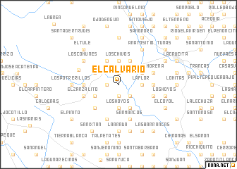 map of El Calvario