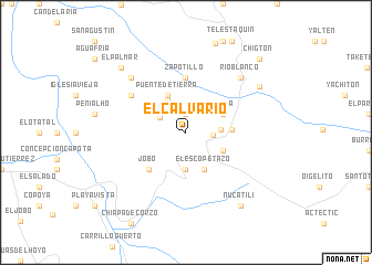 map of El Calvario