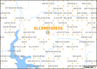 map of El Camaronero