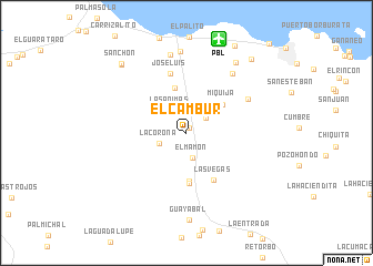 map of El Cambur