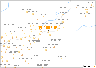 map of El Cambur