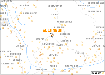 map of El Cambur