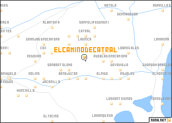 map of El Camino de Catral
