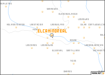 map of El Camino Real