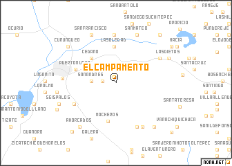 map of El Campamento