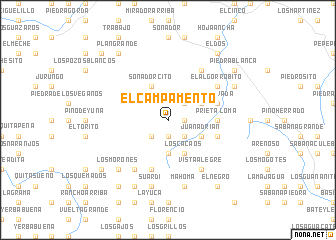 map of El Campamento