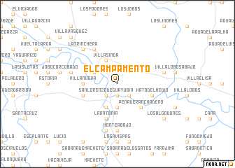 map of El Campamento