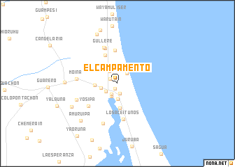 map of El Campamento