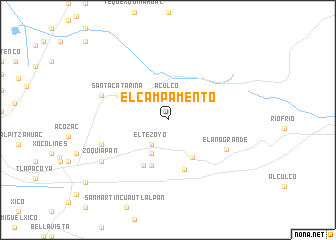 map of El Campamento