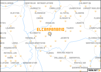 map of El Campanario