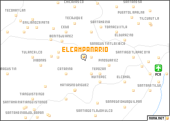 map of El Campanario