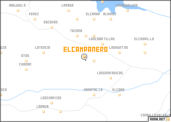 map of El Campanero