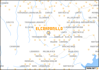 map of El Campanillo