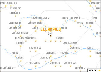 map of El Campico