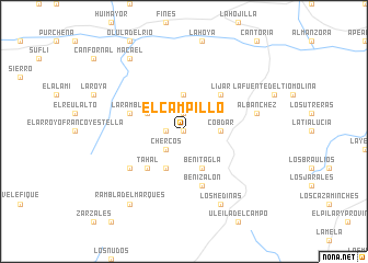 map of El Campillo