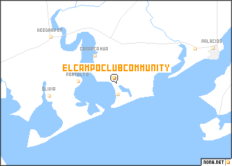 map of El Campo Club Community