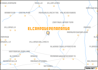 map of El Campo de Peñaranda