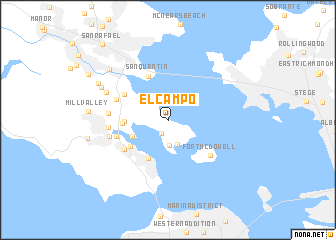 map of El Campo