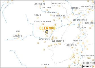 map of El Campo