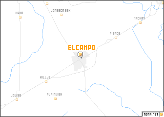 map of El Campo