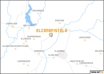 map of El Cañafistola