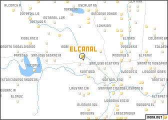 map of El Canal