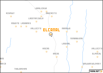 map of El Cañal