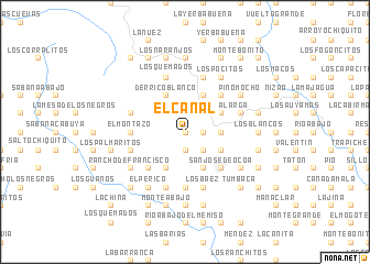 map of El Canal