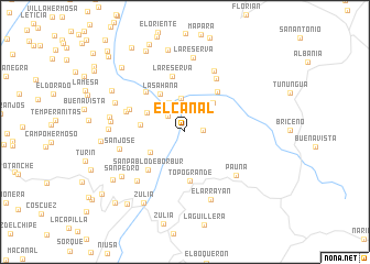 map of El Canal