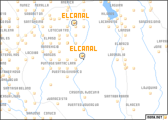 map of El Canal