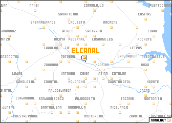 map of El Cañal