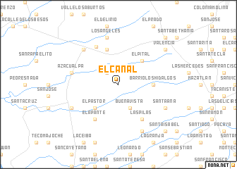 map of El Canal