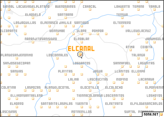 map of El Cañal