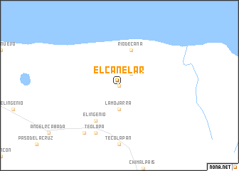 map of El Canelar