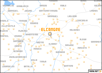 map of El Cangre