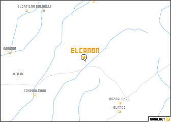 map of El Cañón