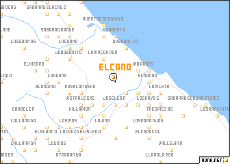 map of El Caño